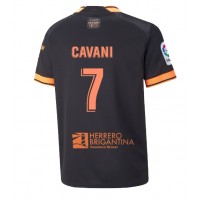 Valencia Edinson Cavani #7 Fußballbekleidung Auswärtstrikot 2022-23 Kurzarm